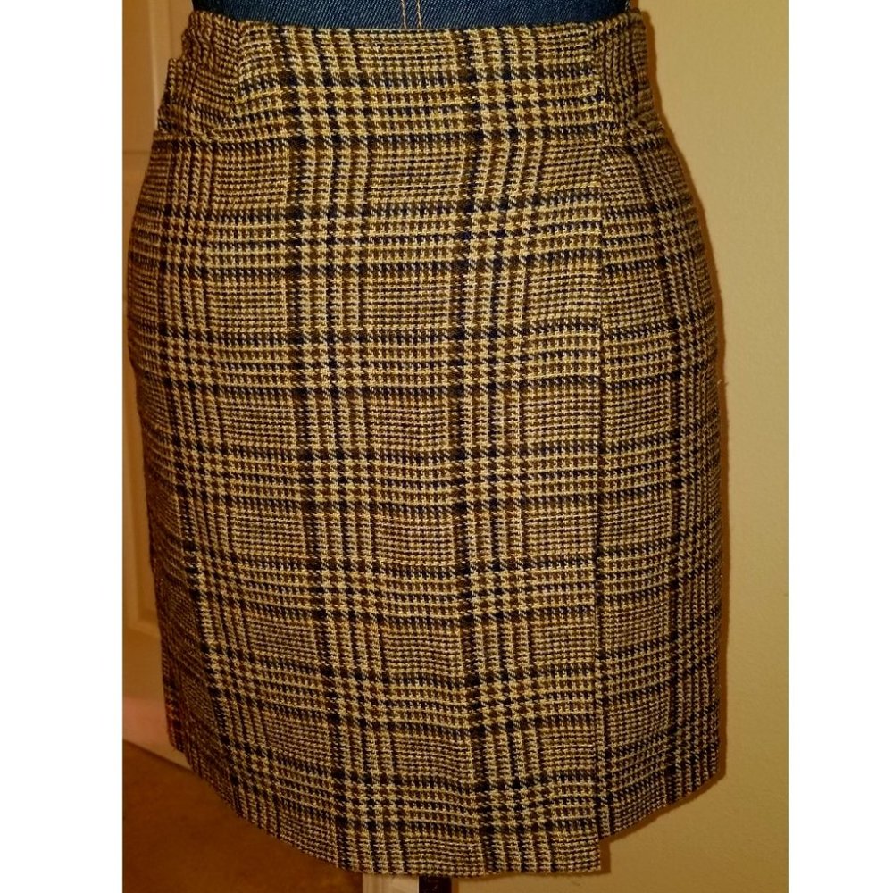 ✅NWOT Tracy Evans LTD size 5 (junior) Plaid Wool Wrap Skirt